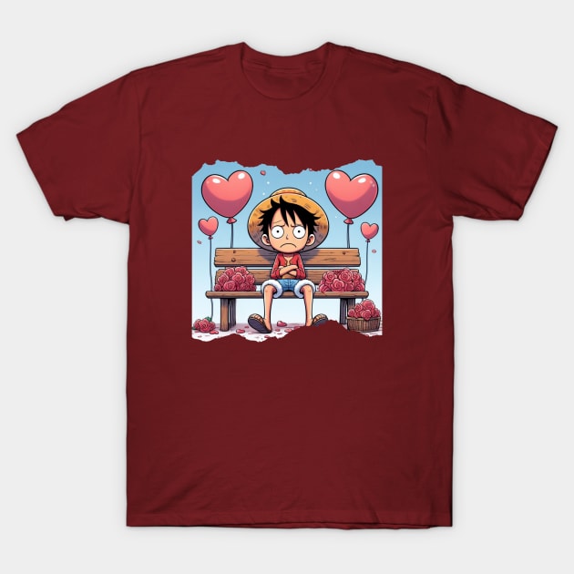 Alone On Valentine's Day T-Shirt by AlmostMaybeNever